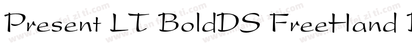 Present LT BoldDS FreeHand Bold字体转换
